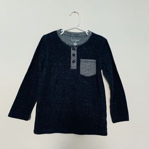 Navy Henley Long Sleeve